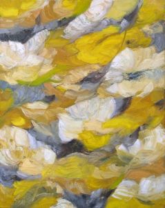 Gelb-Weiß, September 2004, Öl auf Leinwand, 100 x 80 cm