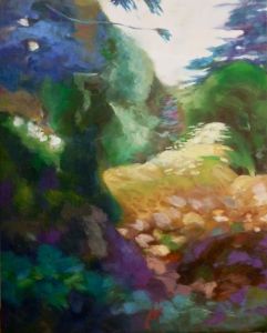 Berggarten VIII, 2012, 100 x 80 cm, Öl a. Lwd.