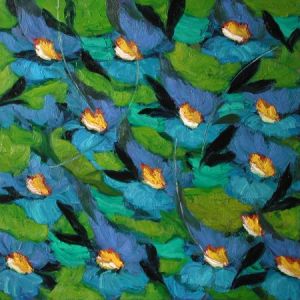 Ohne Titel / Nr. 8, März 2004, Öl auf Leinwand, 100 x 100 cm