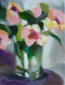 Tulpen,  2013, 24 x 18 cm, Öl a. Lwd.