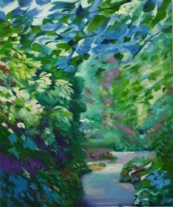 Berggarten II, 2012, 120 x 100 cm, Öl a. Lwd.