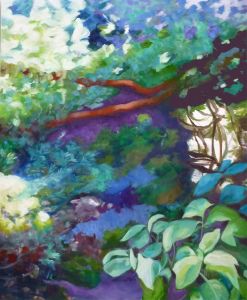 Berggarten III, 2012, 120 x 100 cm, Öl a. Lwd.