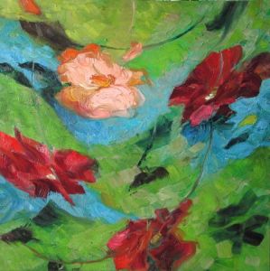 Ohne Titel / Nr. 6, März 2004, Öl auf Leinwand, 100 x 100 cm